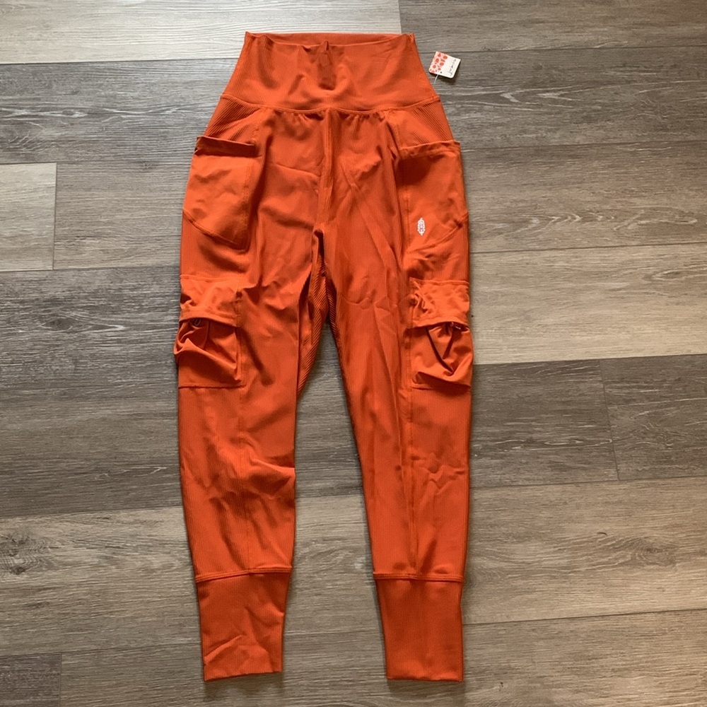 FP MOVEMENT Take A Hike Harem Pants Dried Saffron Terracotta NWT - Picture 4 of 16